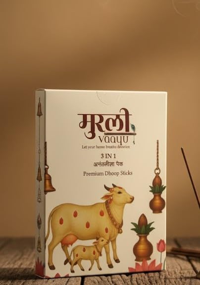 AnantLeela Premium Dhoop Sticks, 3-in-1 Combo Pack