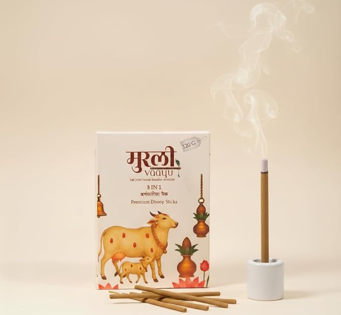 AnantLeela Premium Dhoop Sticks, 3-in-1 Combo Pack