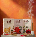 Premium 3-in-1 Dhoop Sticks Pack | Anantleela, Rose & Jasmine | 120g Each