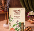 Premium Sandalwood Bambooless Dhoop Sticks, Natural Ingredients, 120g