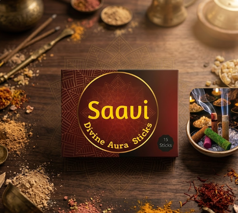 Saavi Premium Aura Sticks – Luxury Fragrance Sticks for Divine Energy & Calmness